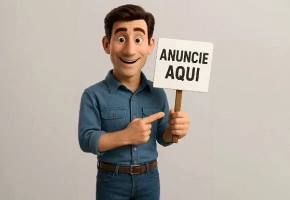 Anuncie aqui (Homem com placa)