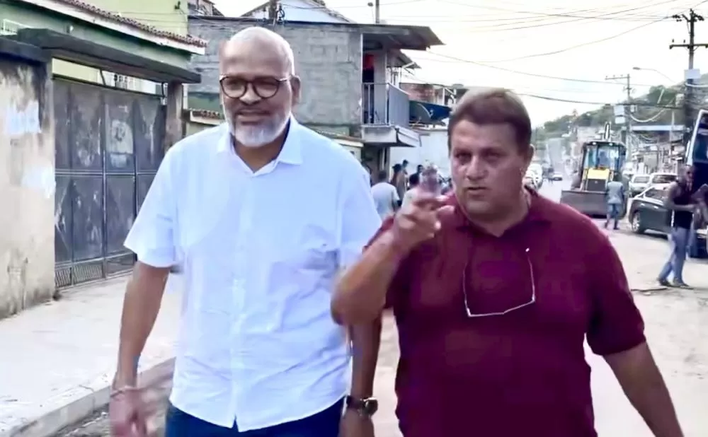 Marcelo Canella e Márcio Franco percorreram diversas ruas do bairro Vila Verde / Fotos: Divulgação / PMBR