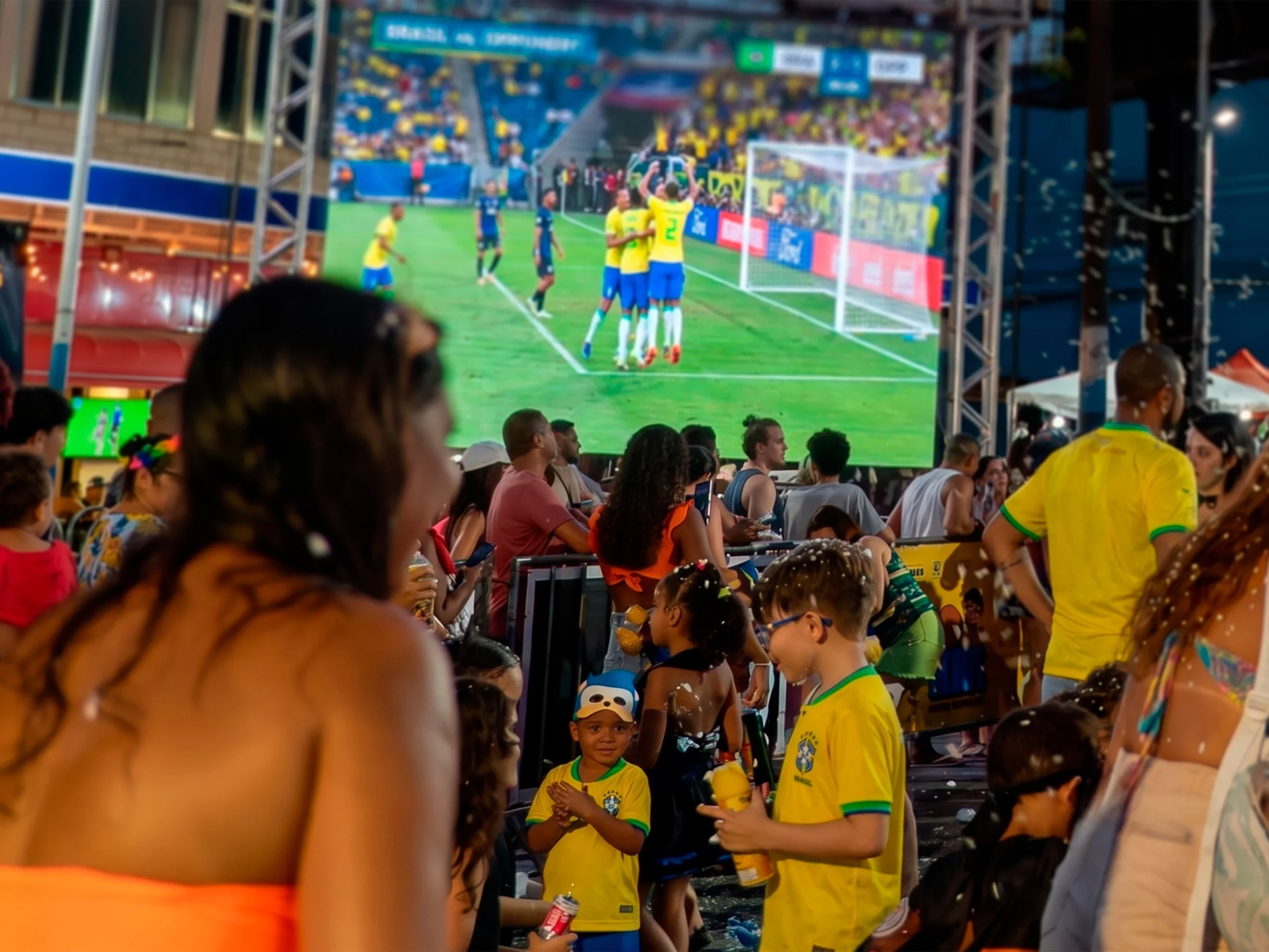 Nilópolis promove Fan Fest com telões, trio elétrico e shows para transmissão de Brasil x Marrocos